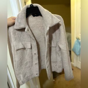 Fuzzy beige jacket